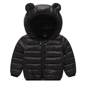 Baby Boys Down Jackets Outerwear For Kids Coats Autumn Boys Girls Warm Hooded Down Jacket Coat Winter Toddler Girl Jackets 1-5Y